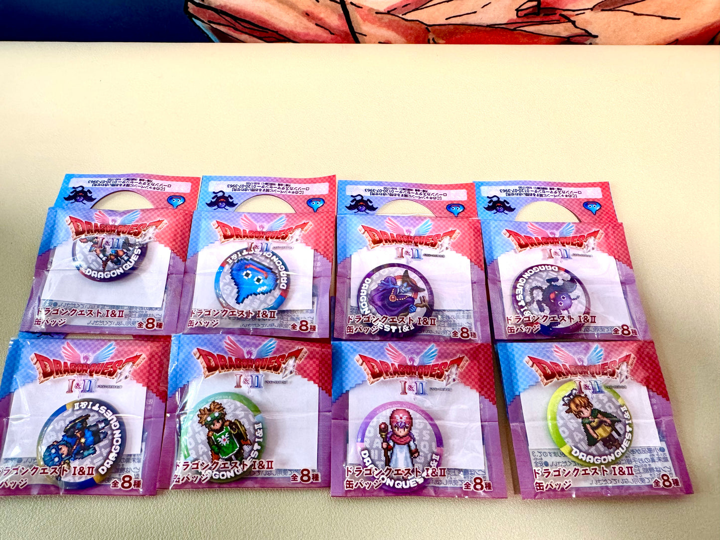 DragonQuest I & II x Lawson 史萊姆徽章 - 全8款