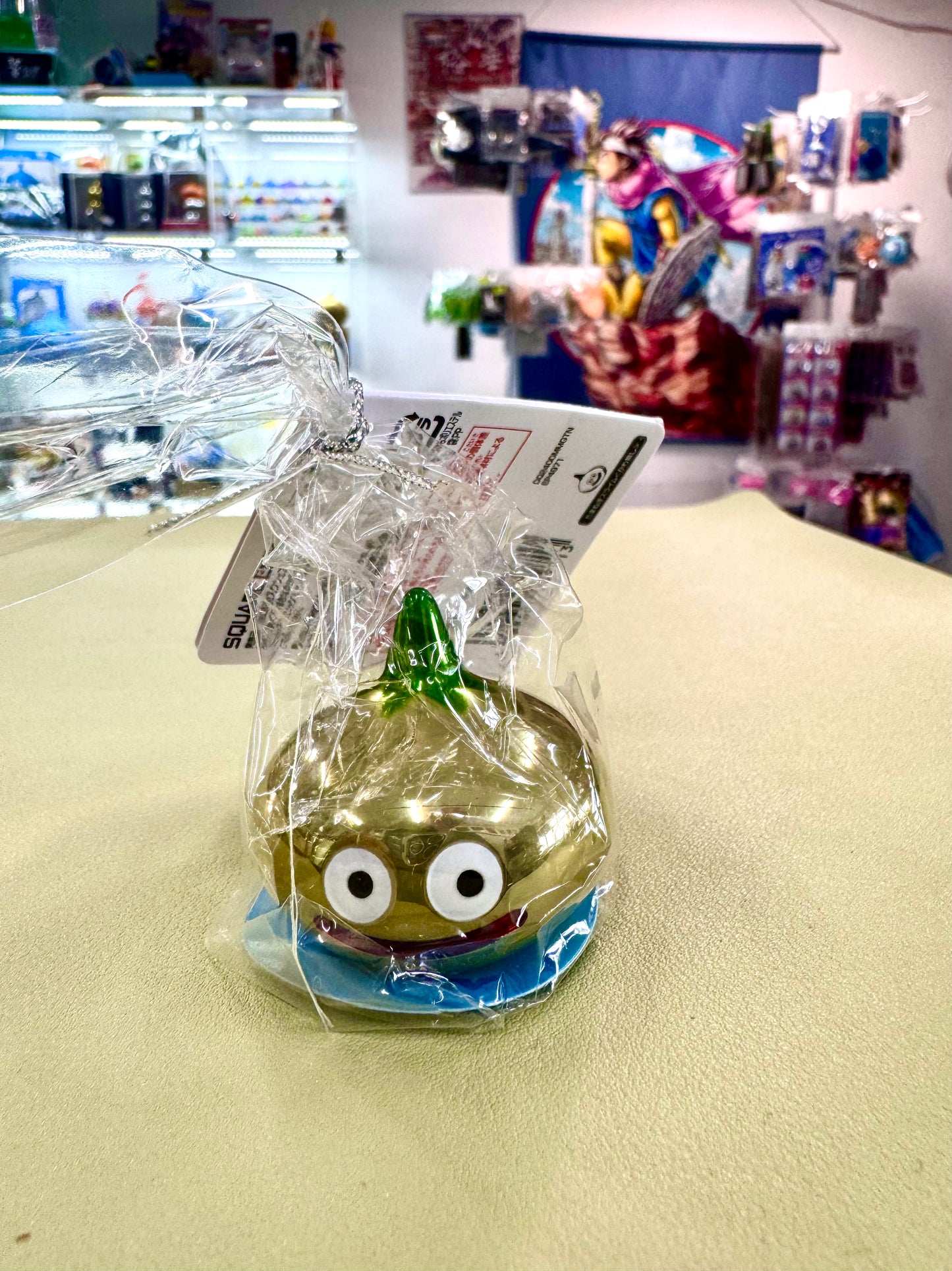 DragonQuest Island 洋蔥 史萊姆 金屬 公仔 (金)