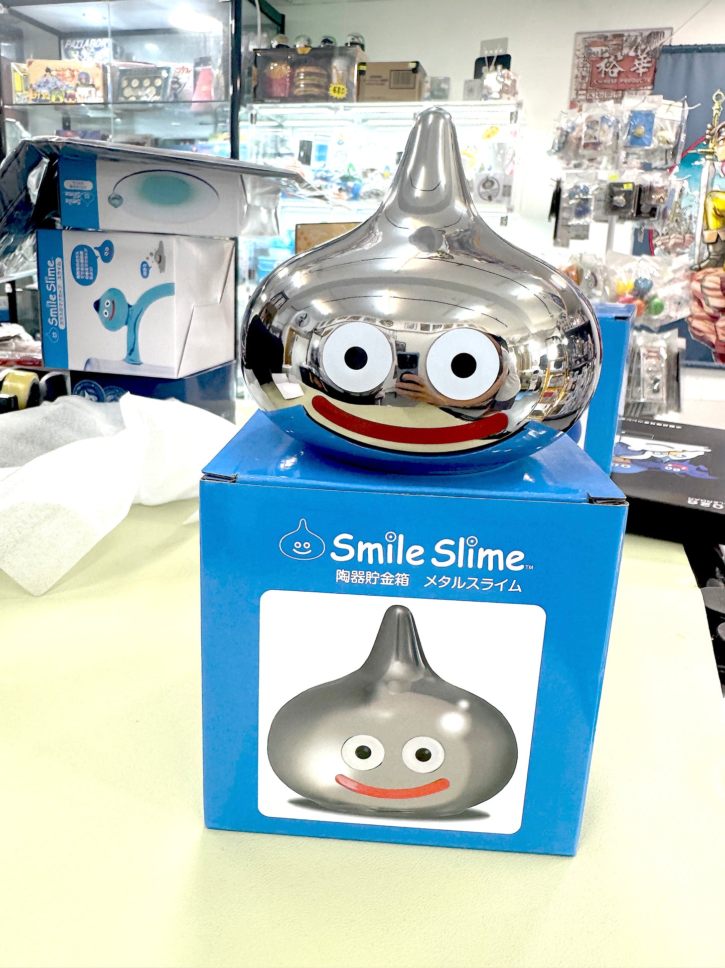 DragonQuest 史萊姆 陶器貯金箱 (銀) 官方商店限定