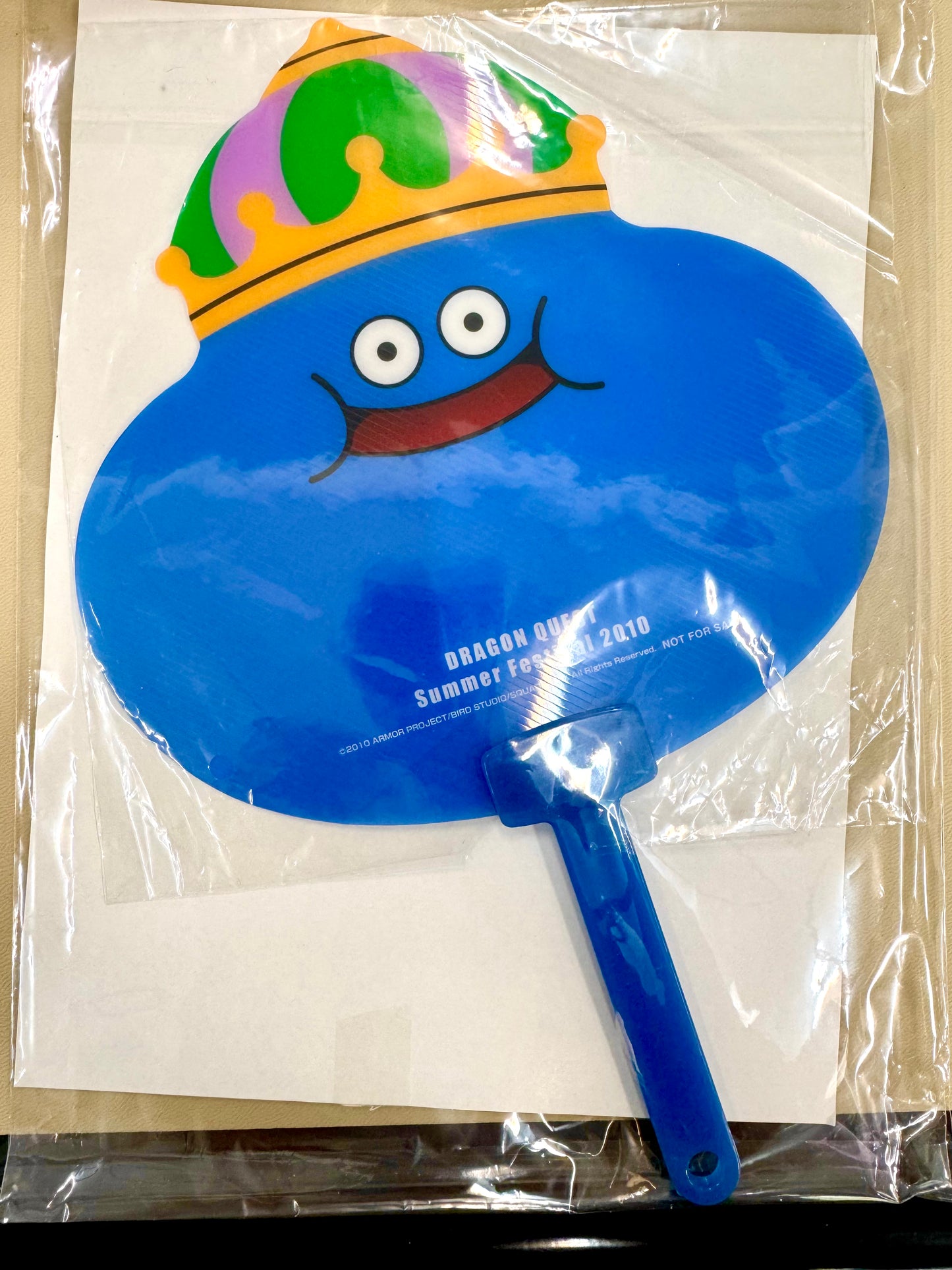DragonQuest 史萊姆王 膠扇 (藍)