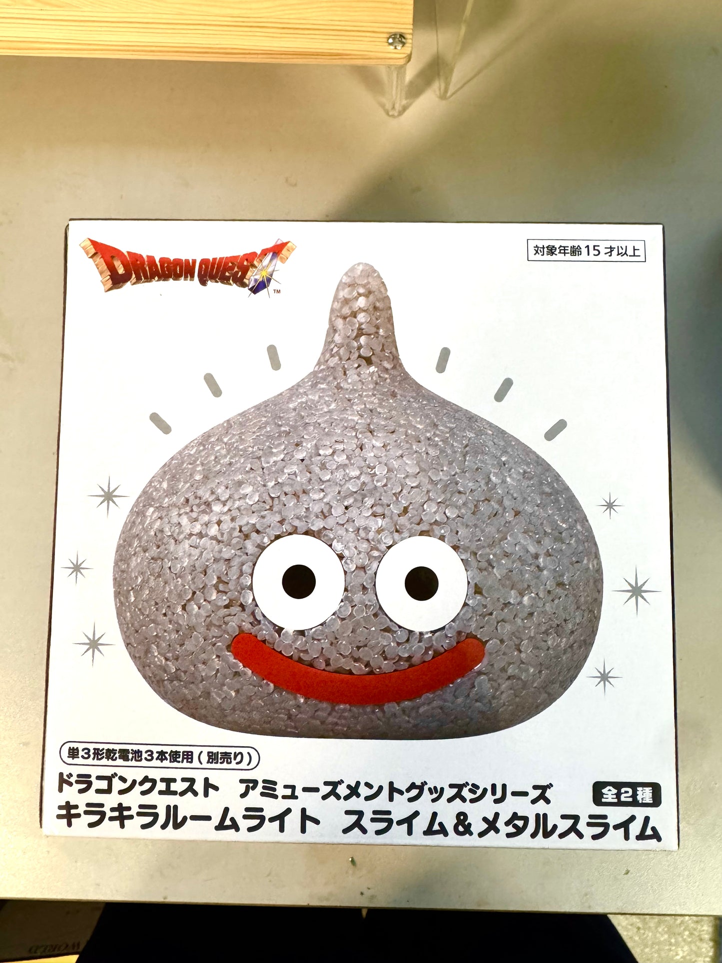 DragonQuest - 史萊姆 透明 碎石 燈(灰)