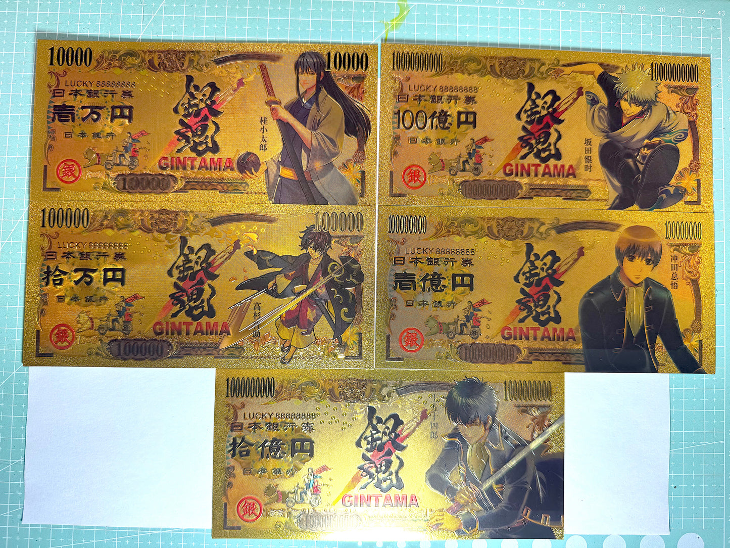 銀魂_開運 金運片_ (1 套 5 張)