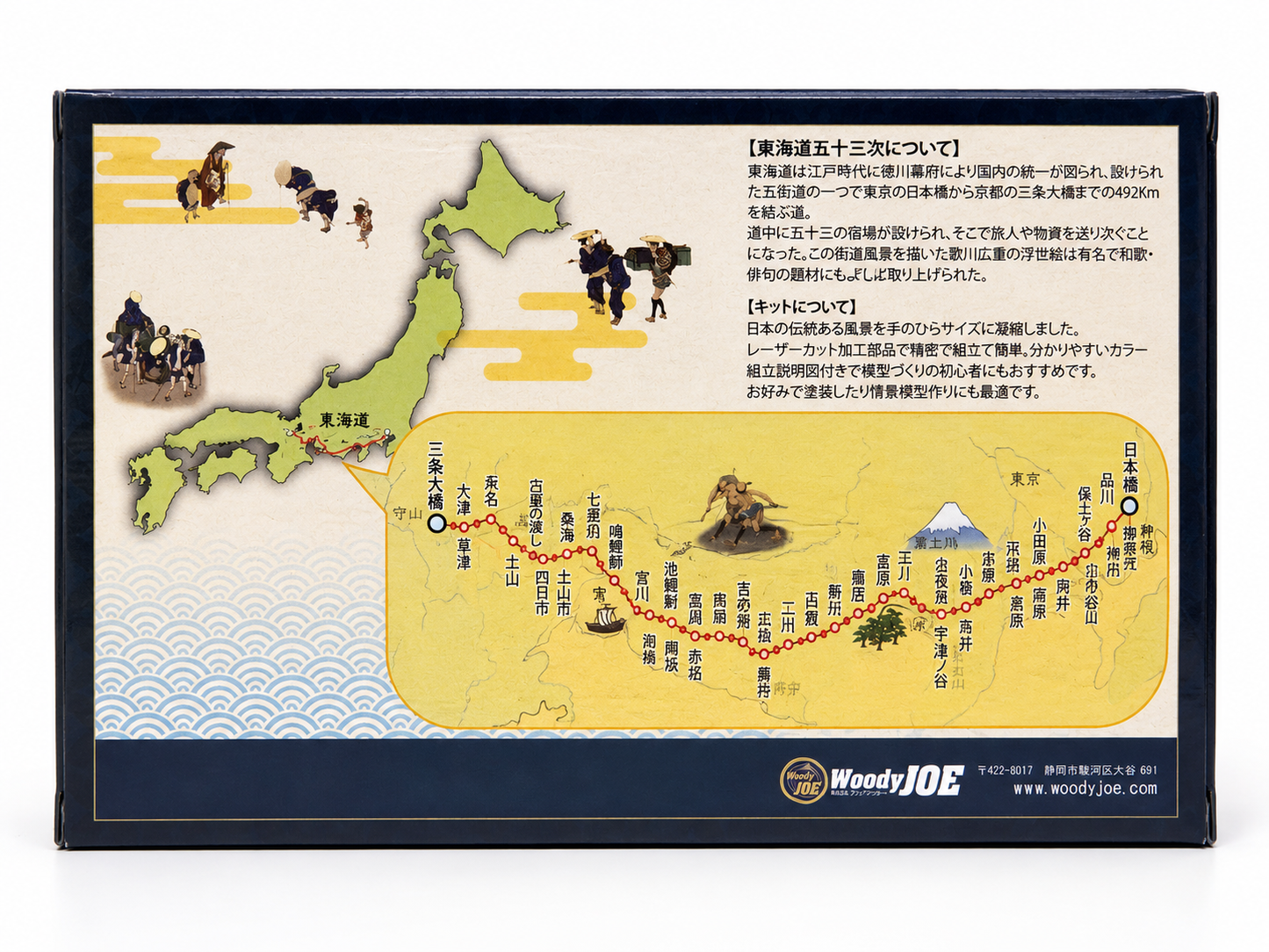 丸子宿 木制模型