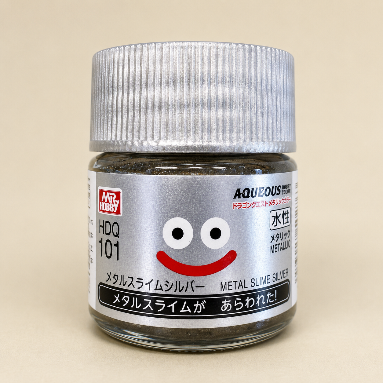 Mr Hobby  - DragonQuest HDQ101 史萊姆金屬銀色 水性油 (Metallic)