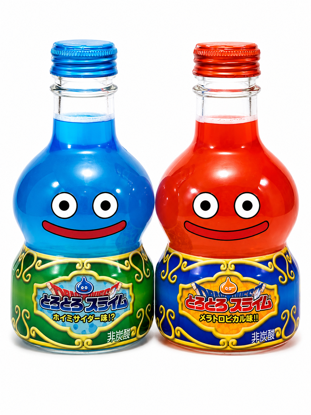 DragonQuest -- 史萊姆玻璃樽 (藍＋橙)