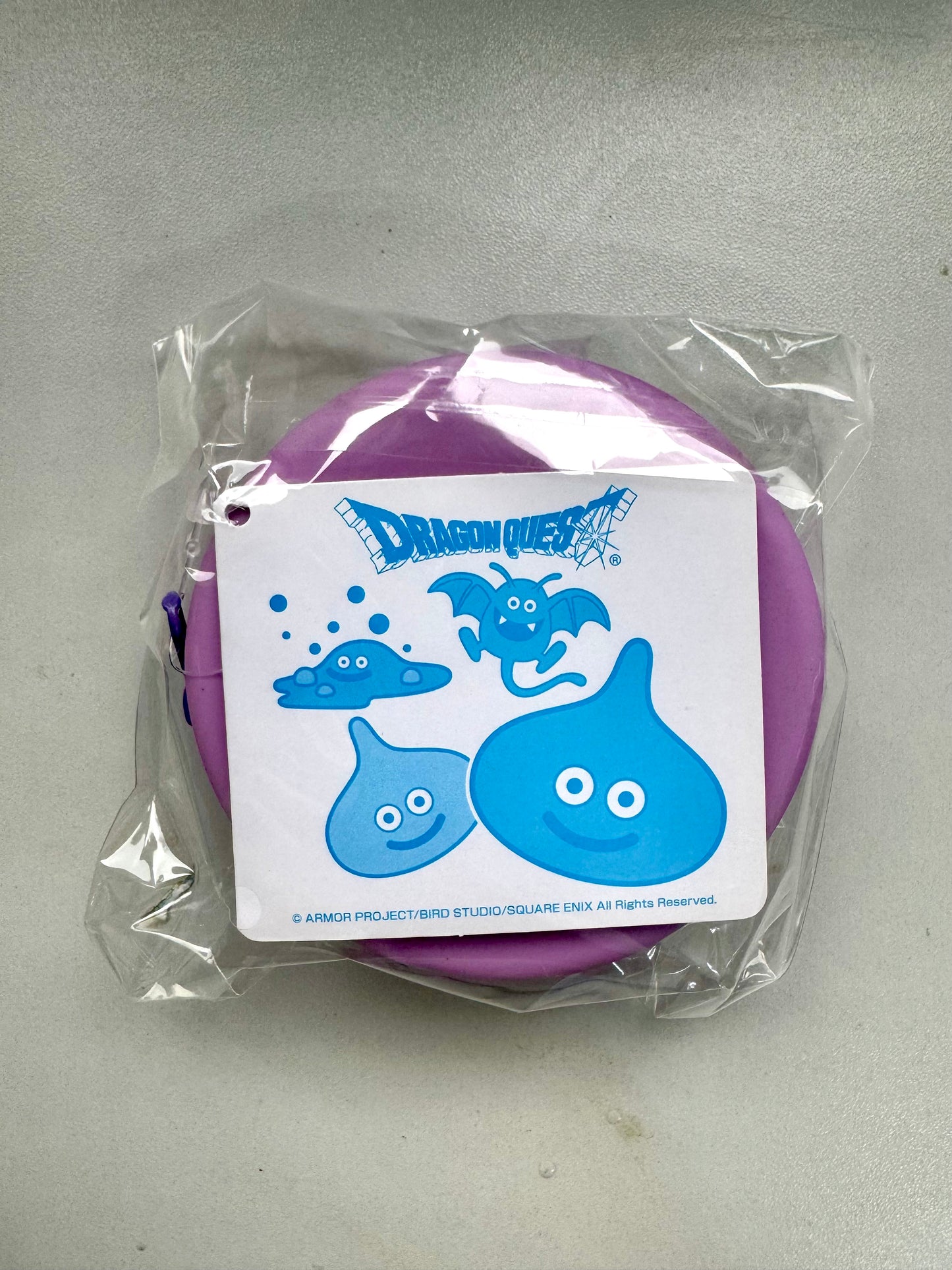 DragonQuest - 史萊姆 圓形小袋 (紫)