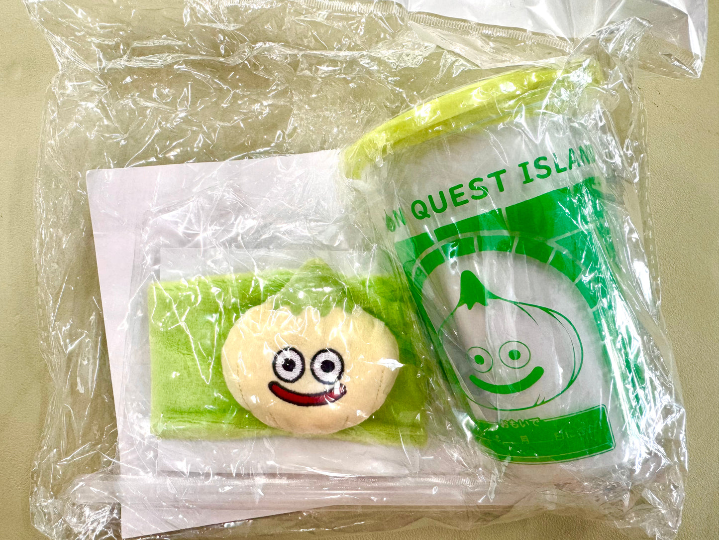 DragonQuest Island 洋蔥 史萊姆(黃) 膠杯連蓋 Set