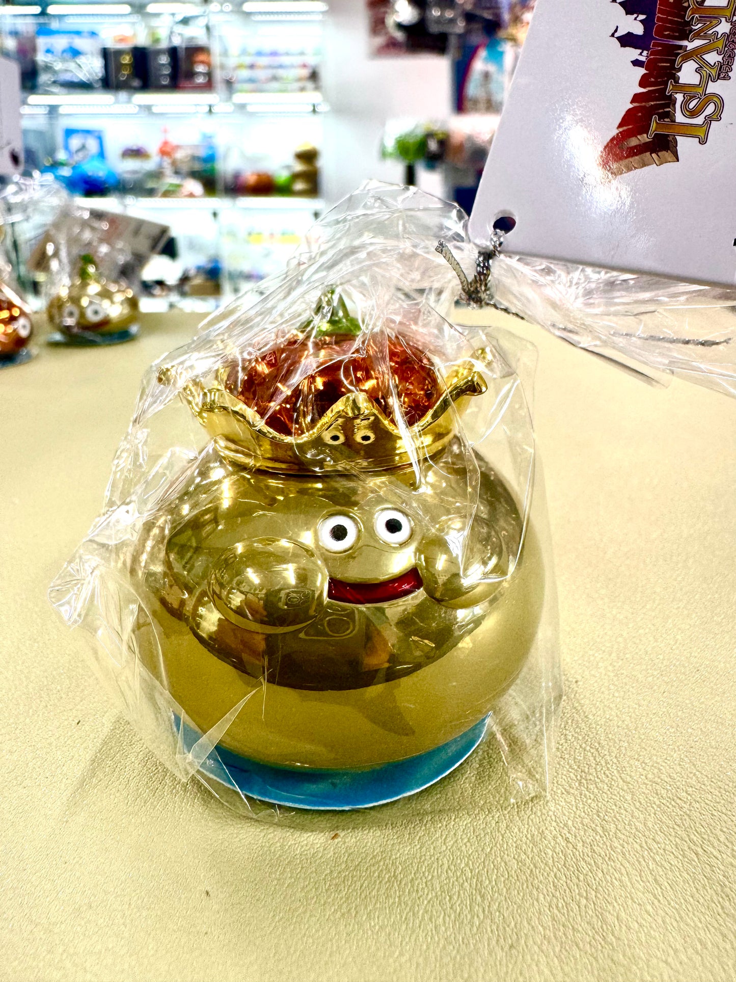 DragonQuest  Island 洋蔥 史萊姆王 金屬 公仔 (金)