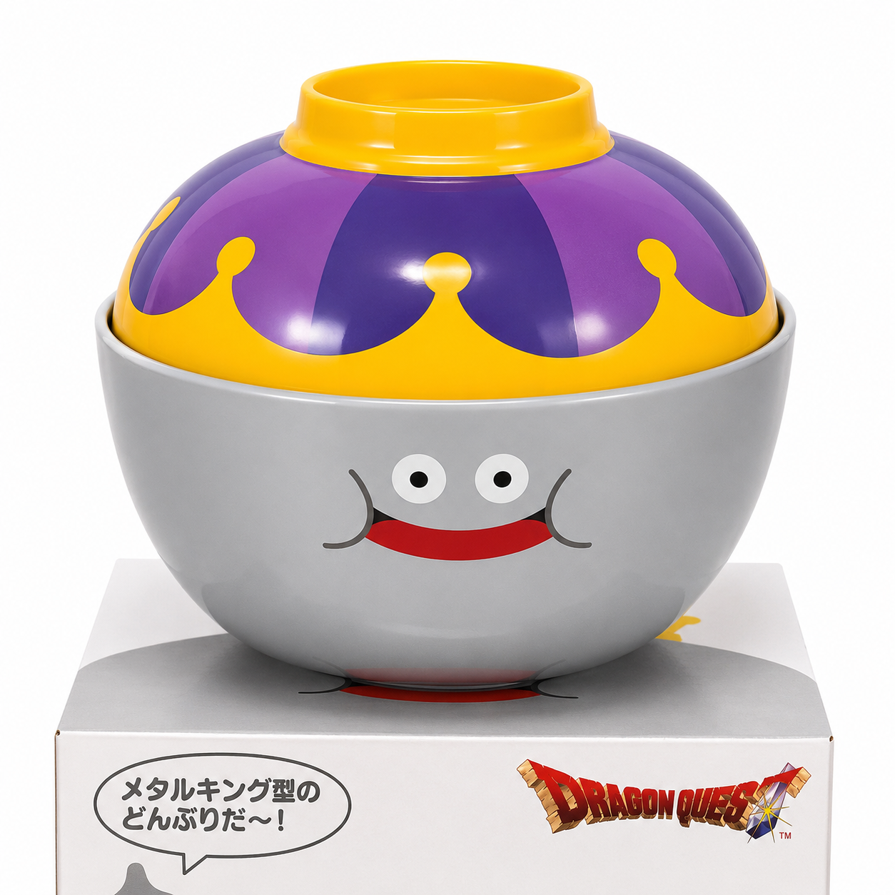 DragonQuest 史萊姆王 飯碗連蓋 - 灰