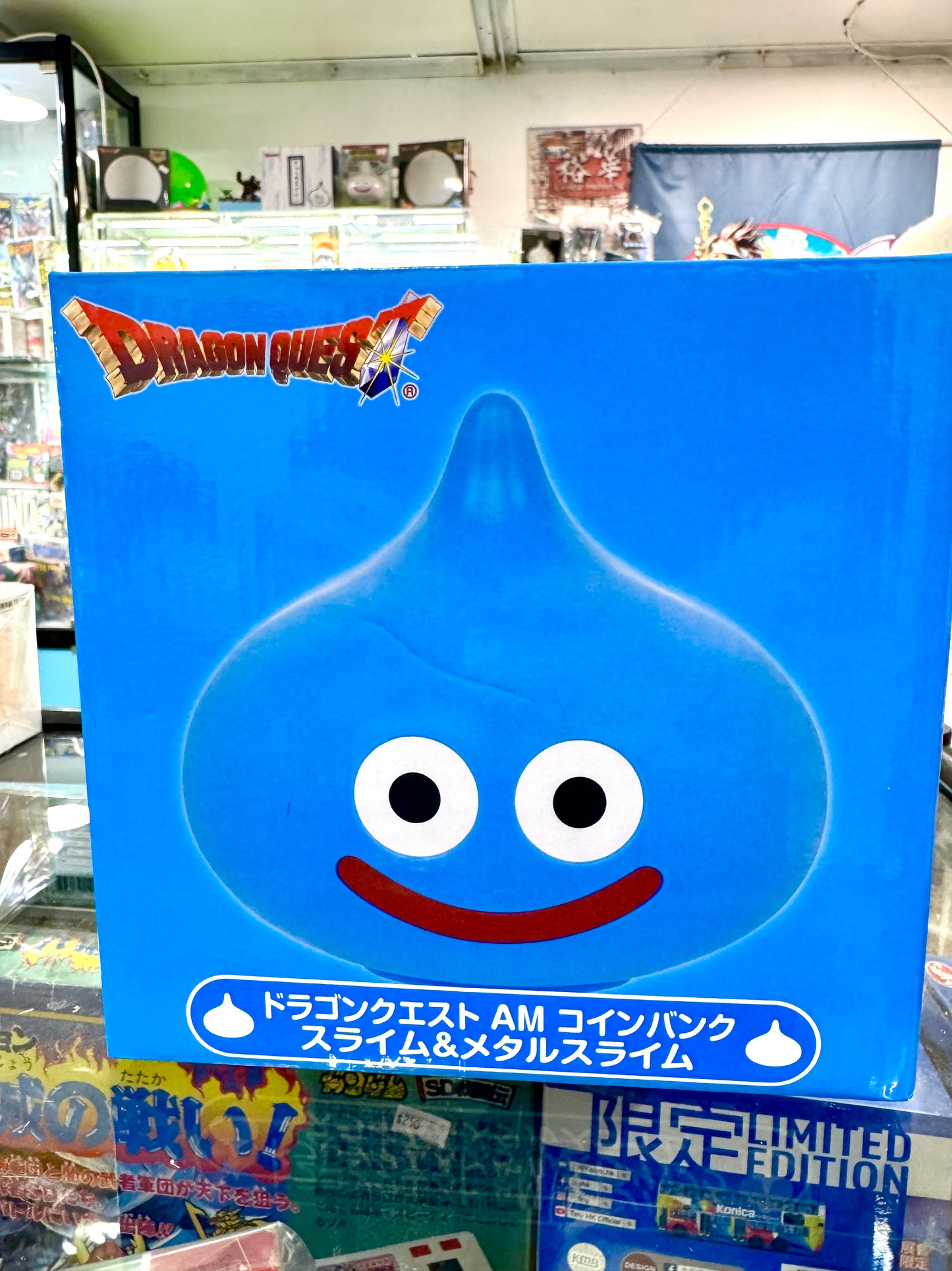 DragonQuest  史萊姆 貯金箱 (藍) (17cm x 18cm)