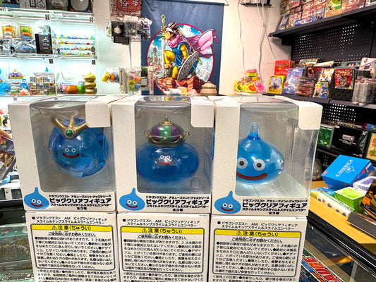 DragonQuest 史萊姆 透明公仔(史萊姆, 史萊姆王, 鑽石史萊姆) (1 套 3 款)藍