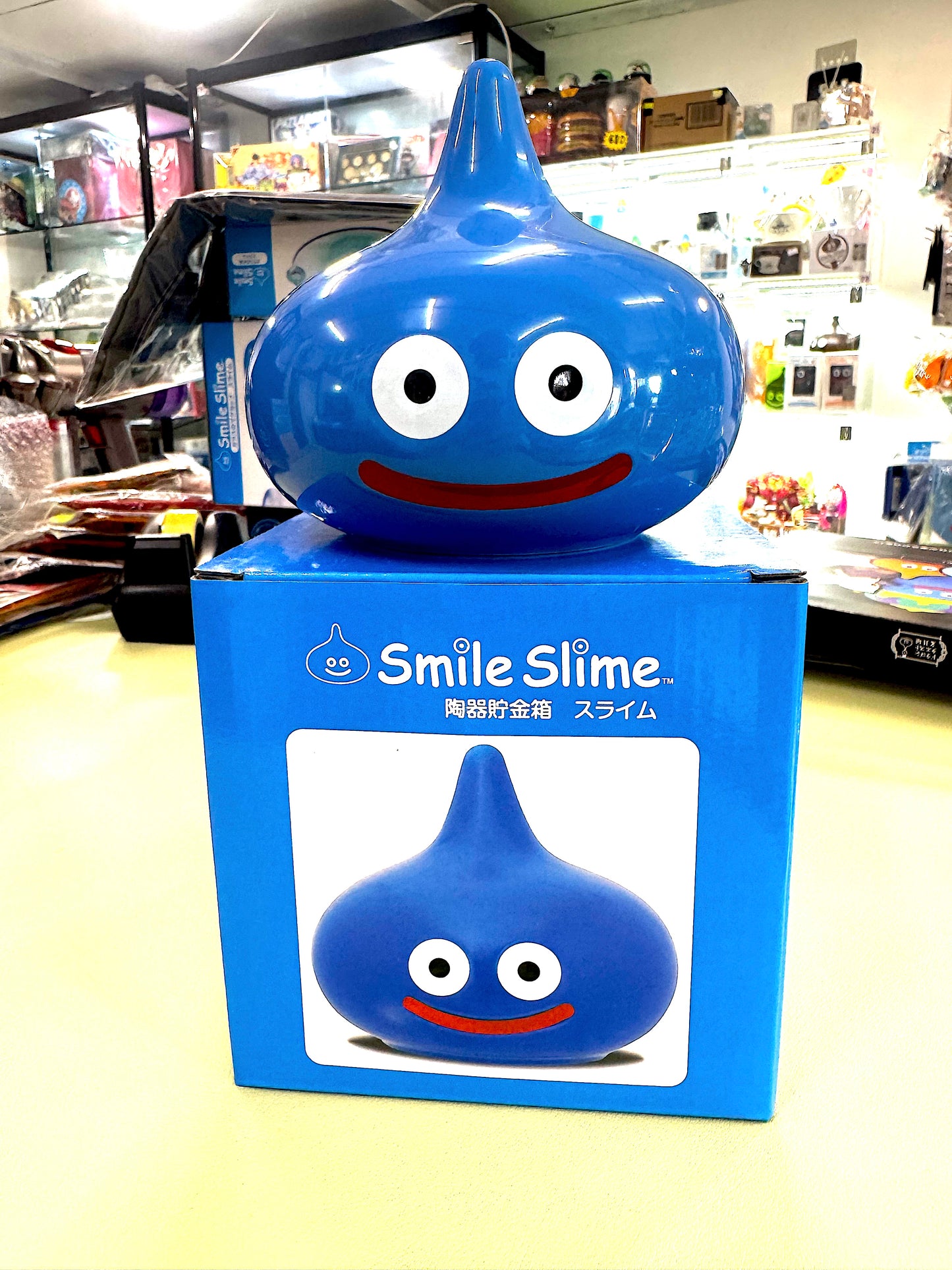 DragonQuest 史萊姆  陶器貯金箱 (藍)