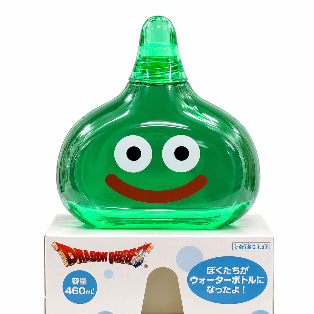 DragonQuest 史萊姆形 透明水樽 (綠)