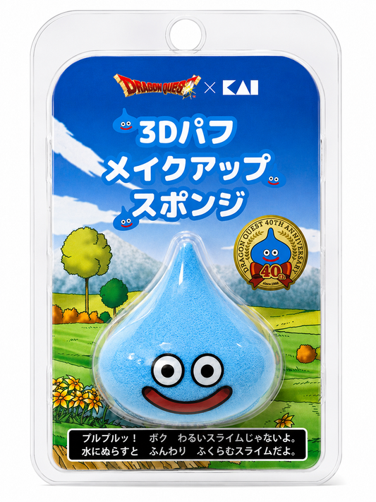 DragonQuest 史萊姆 3D粉撲 (藍)