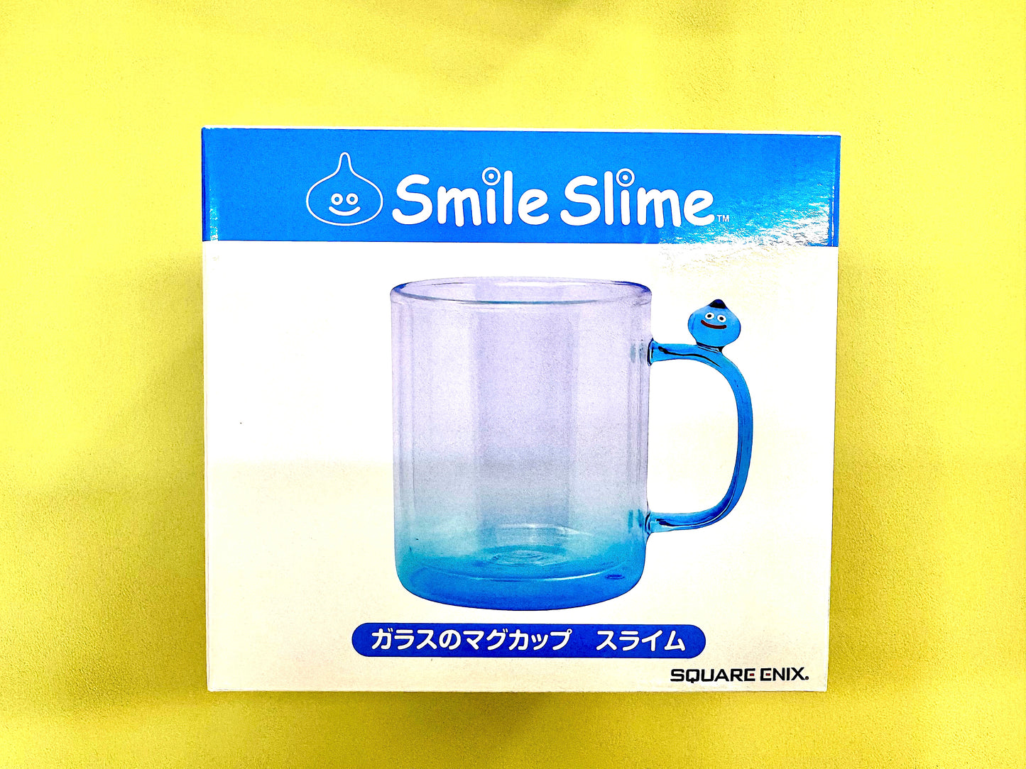 DragonQuest 史萊姆 透明 玻璃杯 (藍)