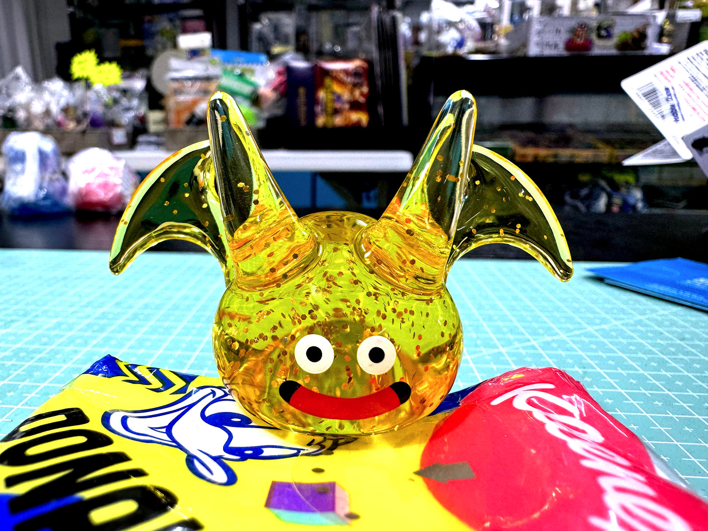 DragonQuest 有翼 透明史萊姆 (黃)
