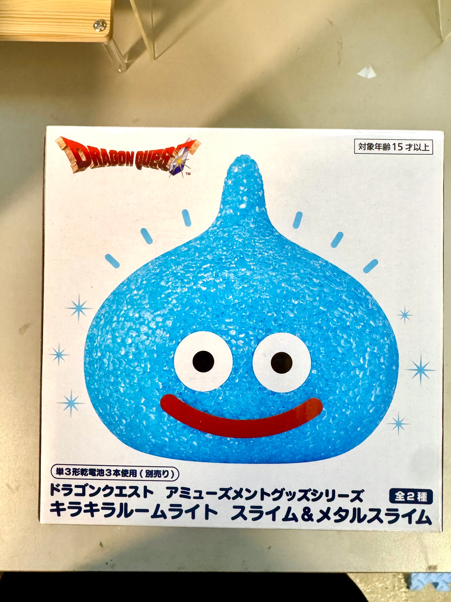 DragonQuest - 史萊姆 透明 碎石 燈(藍)