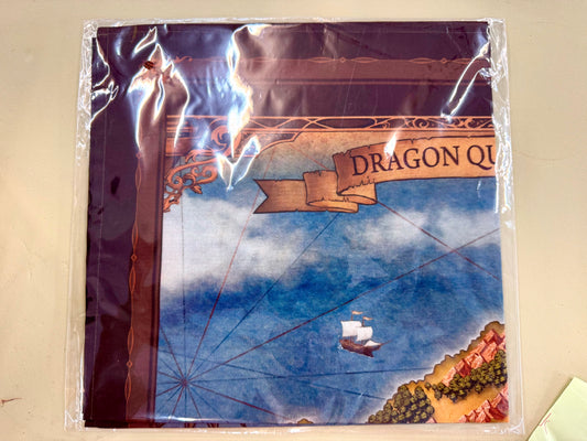 DragonQuest Island 紅邊  頭巾 500mm x 500mm