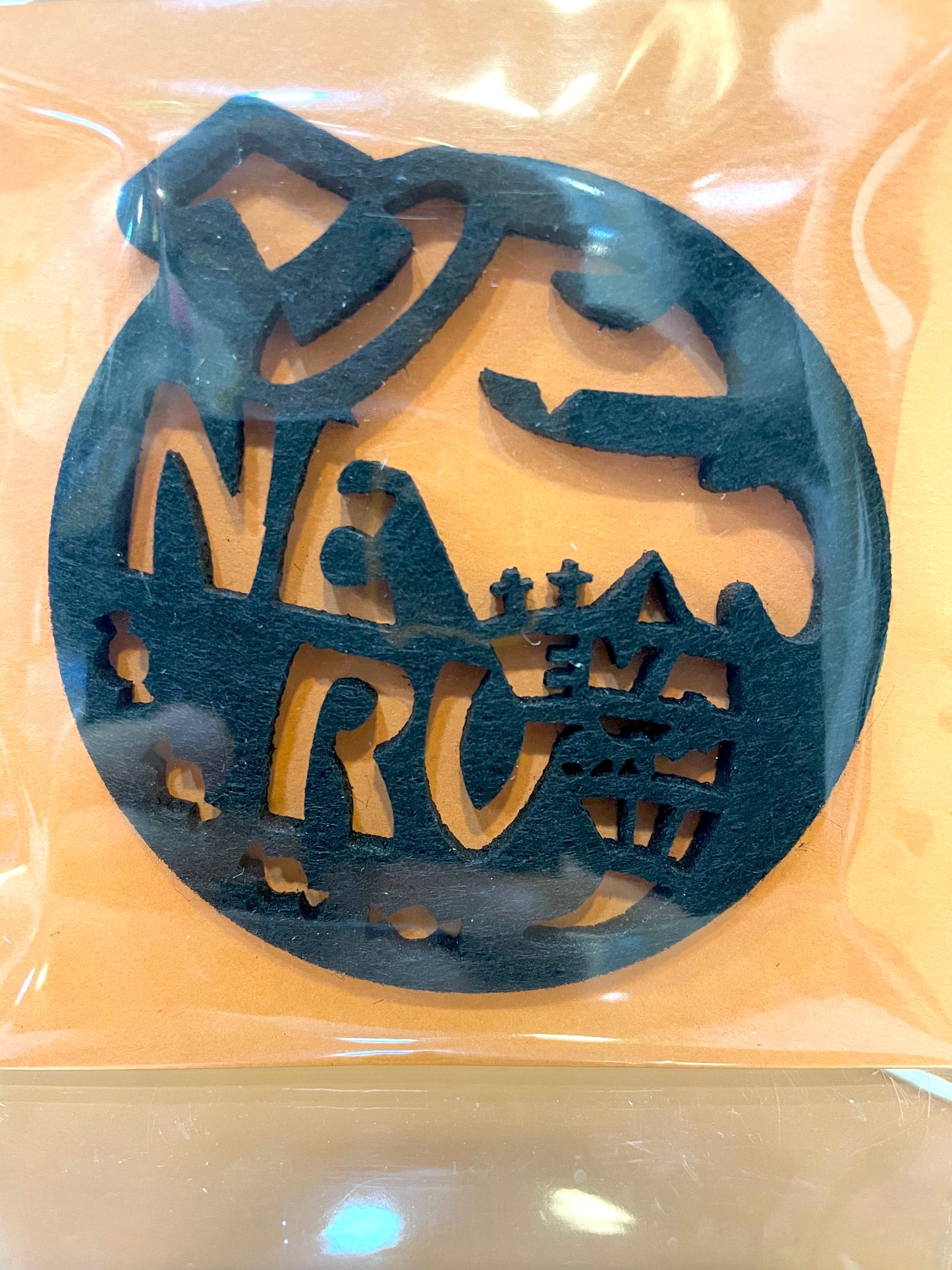 EVA 萬聖節毛氈杯墊/NERV (黑)