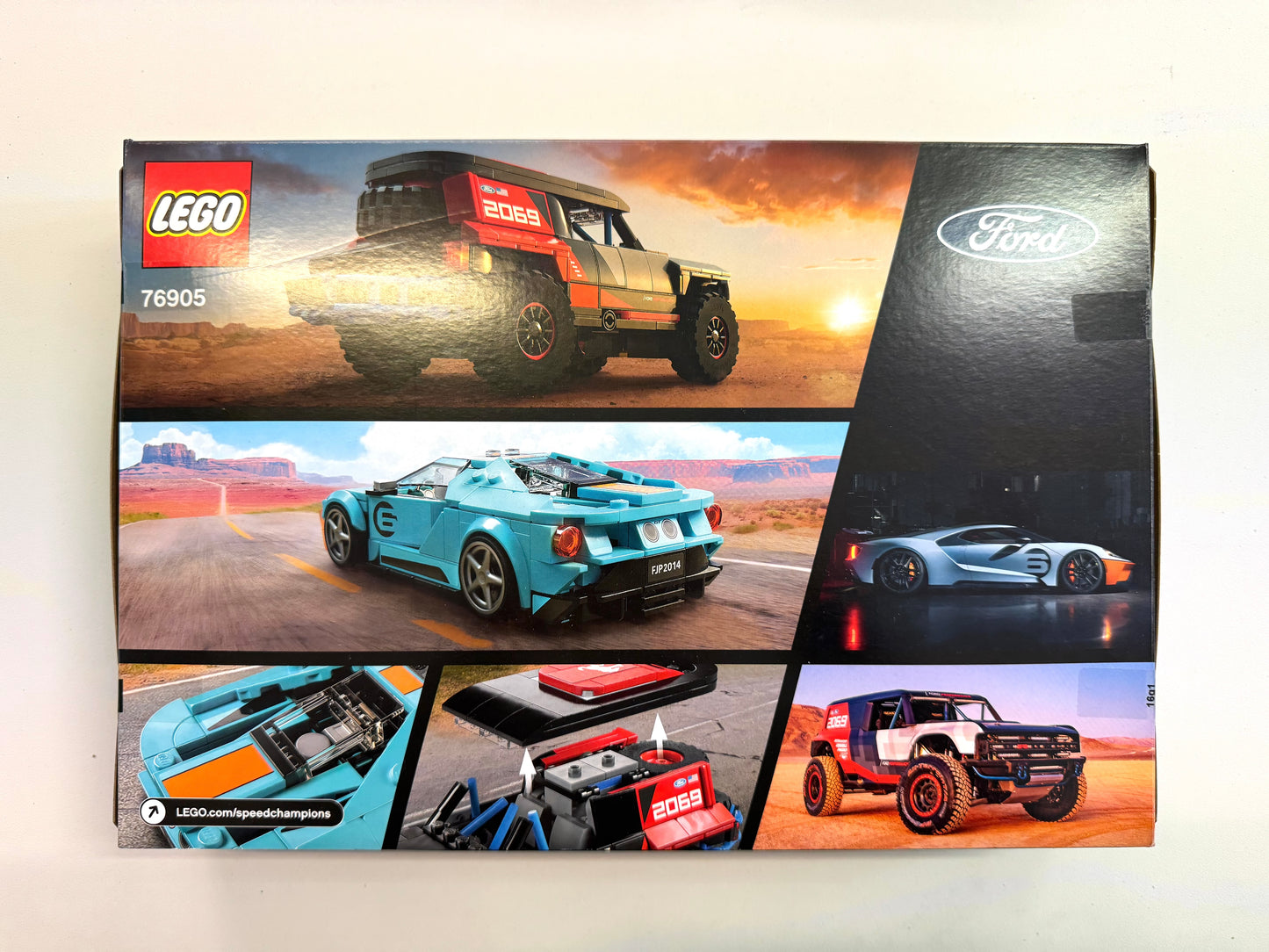 Lego 76905 Speed Champions Ford GT Heritage Edition and Bronco R