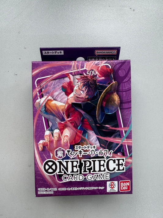 One Piece Card Game - カードゲーム スタートデッキ 紫 モンキー・D・ルフィ